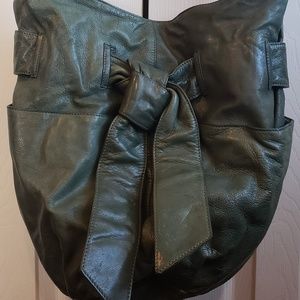 Kooba 'Elisha' Leather  Blue Shoulder Bag